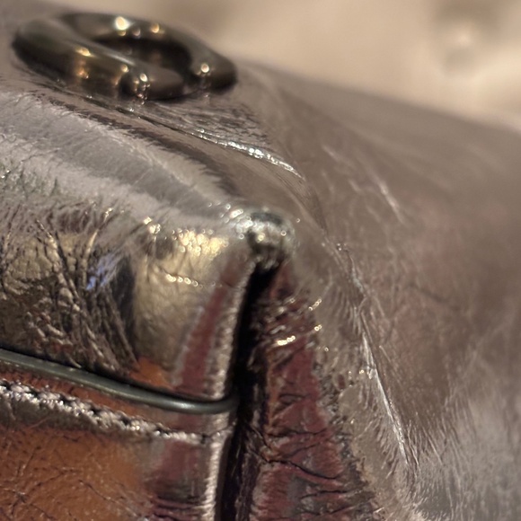 Coach Juliet Pewter Glazed Shoulder Bag - Picture 4 of 6